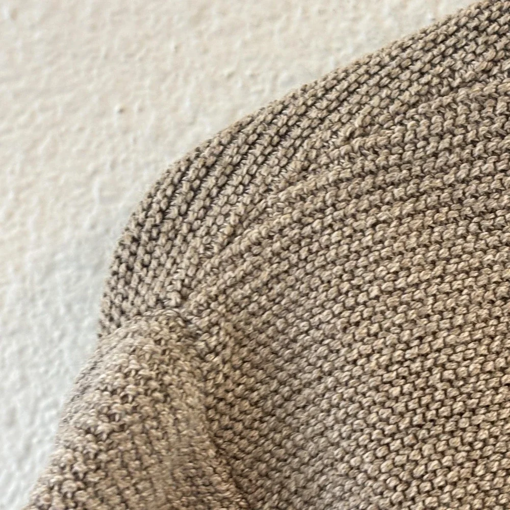 Peruvian‎ Connection Pima Cotton Sweater Womens XL Beige Boat Neck Minimalist